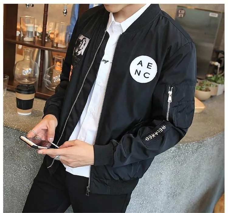 AENC Lettering Hype Bomber Jacket