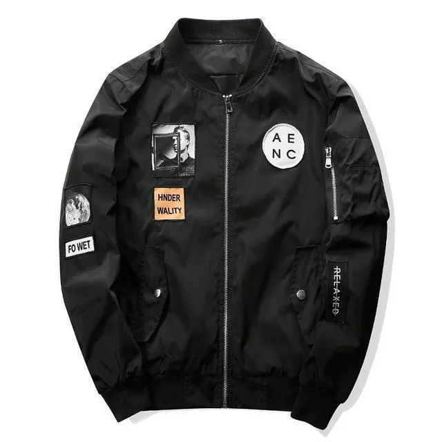 AENC Lettering Hype Bomber Jacket