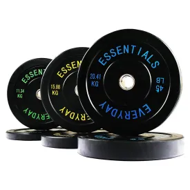 BalanceFrom Fitness 210 Pound Olympic Bumper Strength Training Weight Plate Set