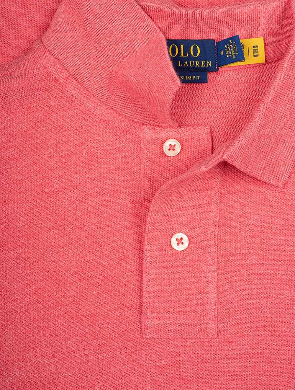 Basic Mesh Polo Shirt Red