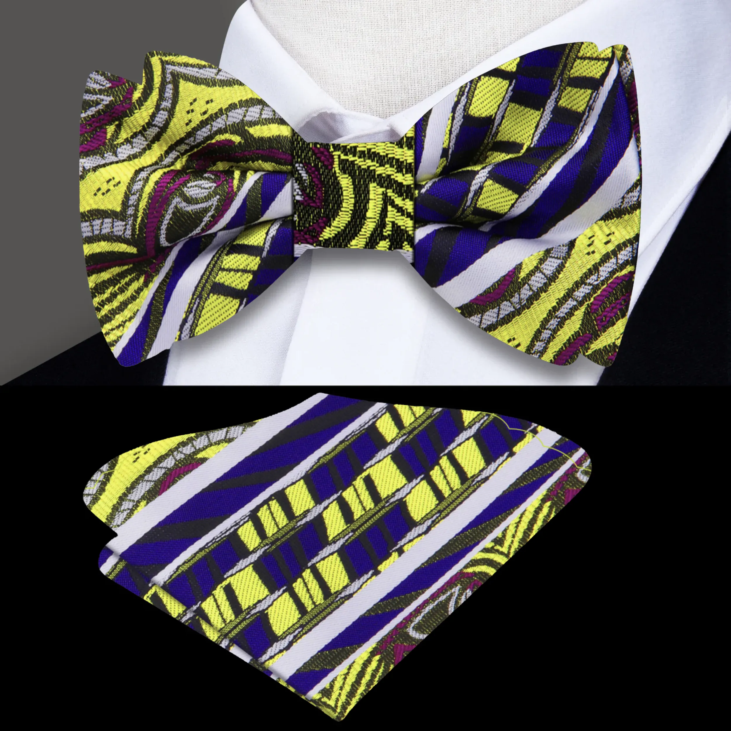 Batik Type Pre-Tied Bow Tie