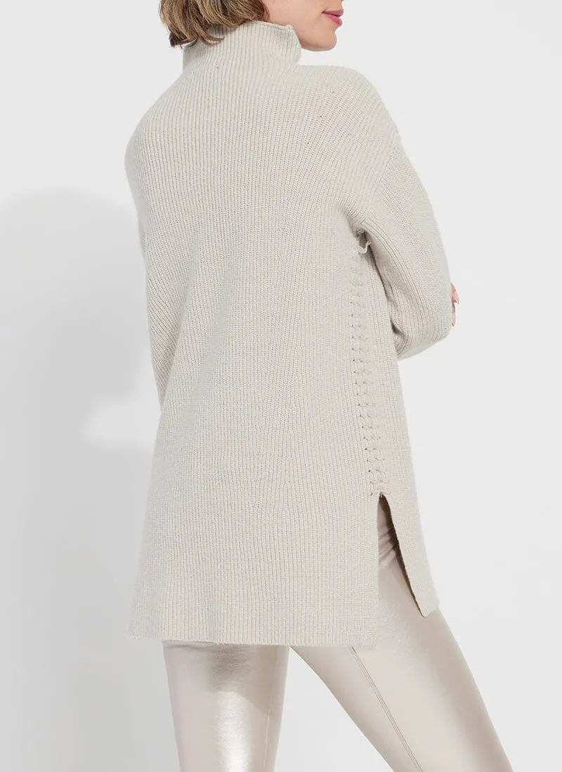 Canela Cozy Rib Pullover - Alabaster