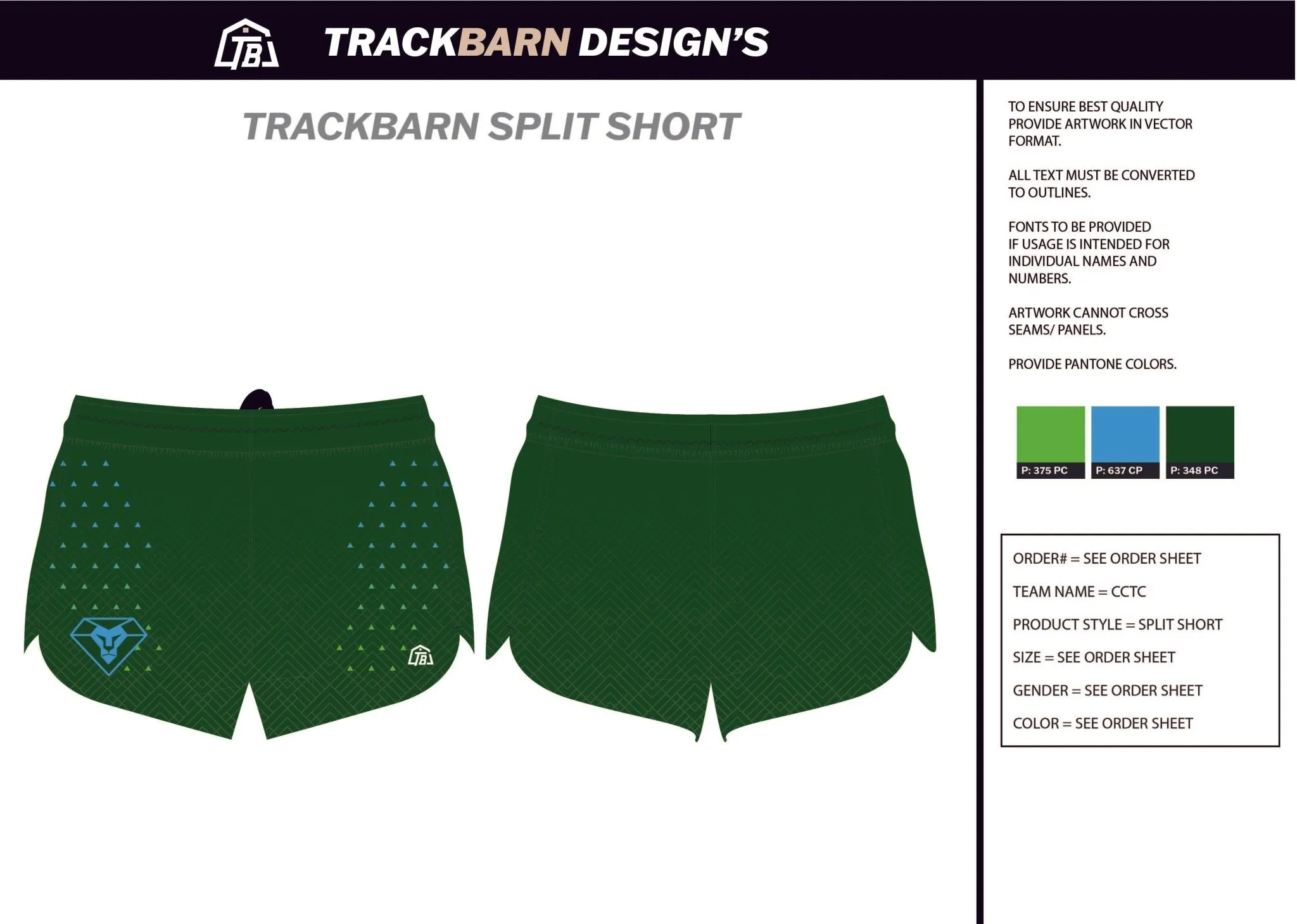 Central-City-TC Mens Split Track Short