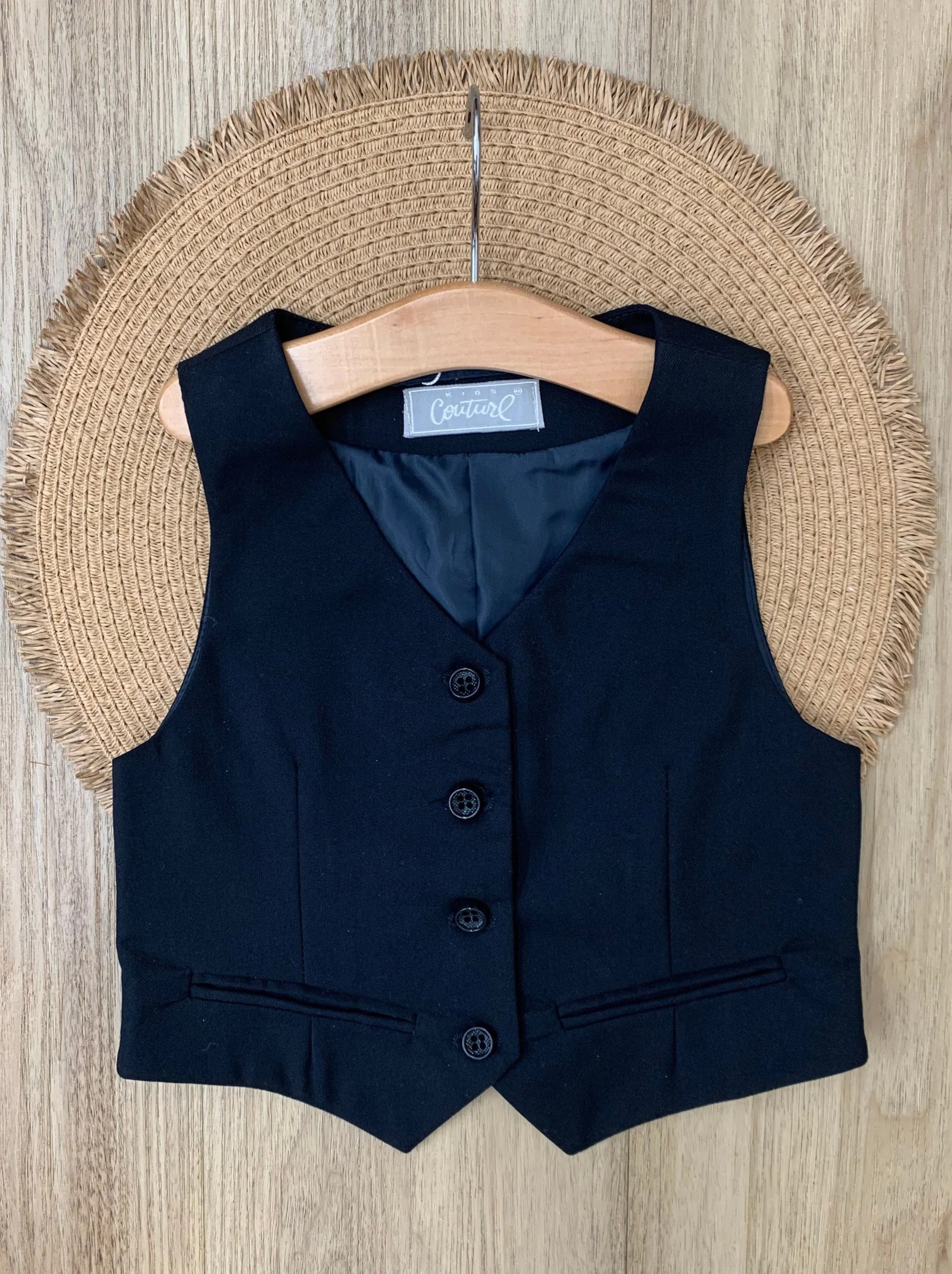 Classic Navy Girls Vest by Kids Couture