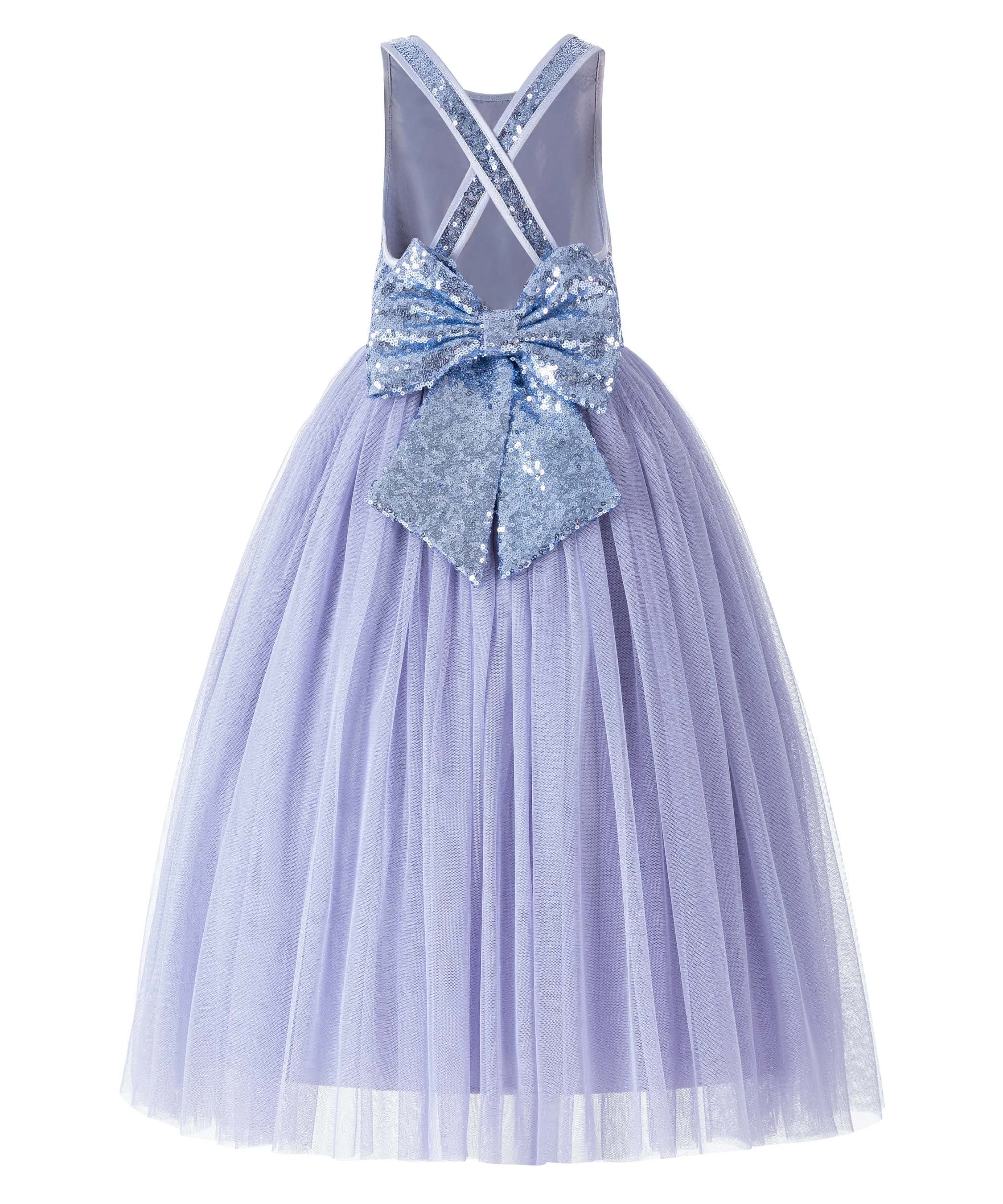 Crossed Straps A-Line Flower Girl Dress Junior Bridesmaid Dresses Formal Special Occasions 177(2)