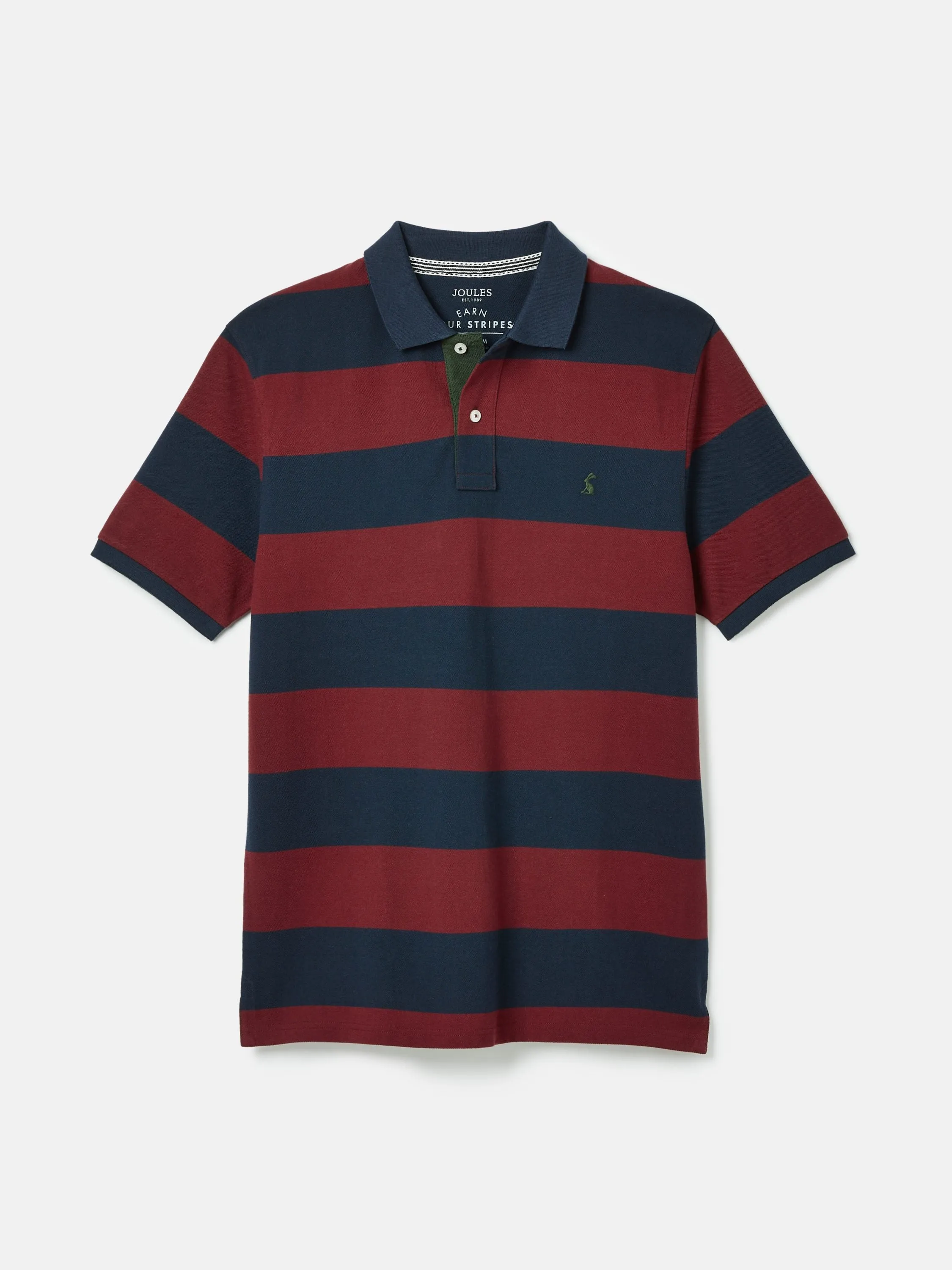 Filbert Burgundy Striped Polo Shirt