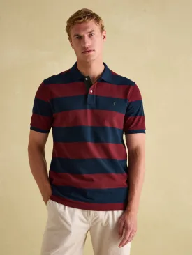 Filbert Burgundy Striped Polo Shirt