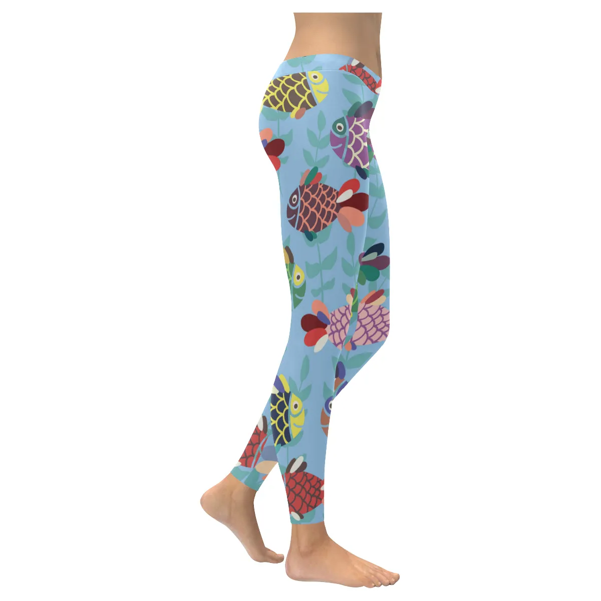 fish Women's Low Rise Leggings (Invisible Stitch)