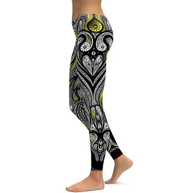 Floral Print Yoga Pants [BEAUTIFULLY DESIGNED}