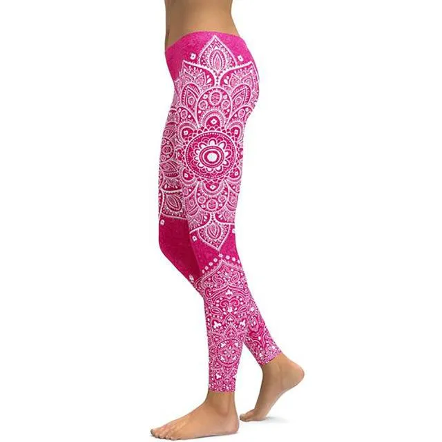 Floral Print Yoga Pants [BEAUTIFULLY DESIGNED}