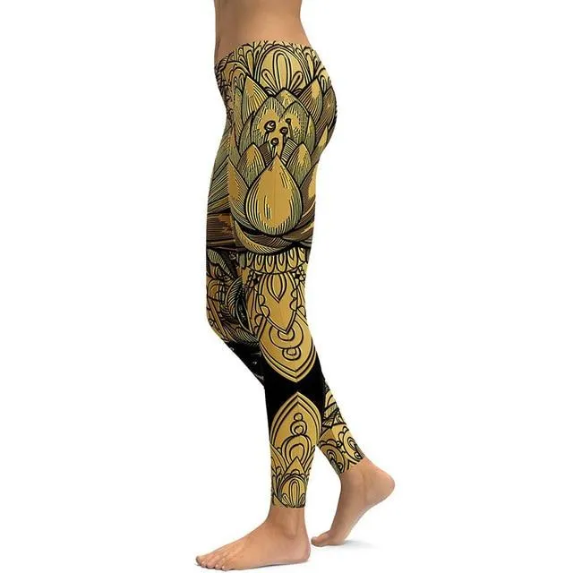 Floral Print Yoga Pants [BEAUTIFULLY DESIGNED}