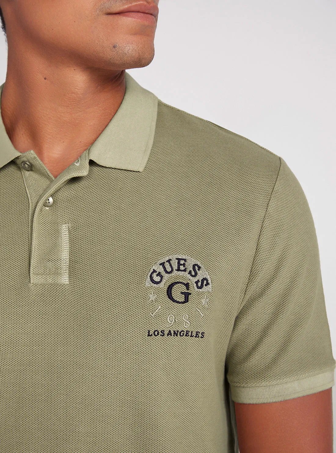 Green Clay Ground Logo Polo T-Shirt