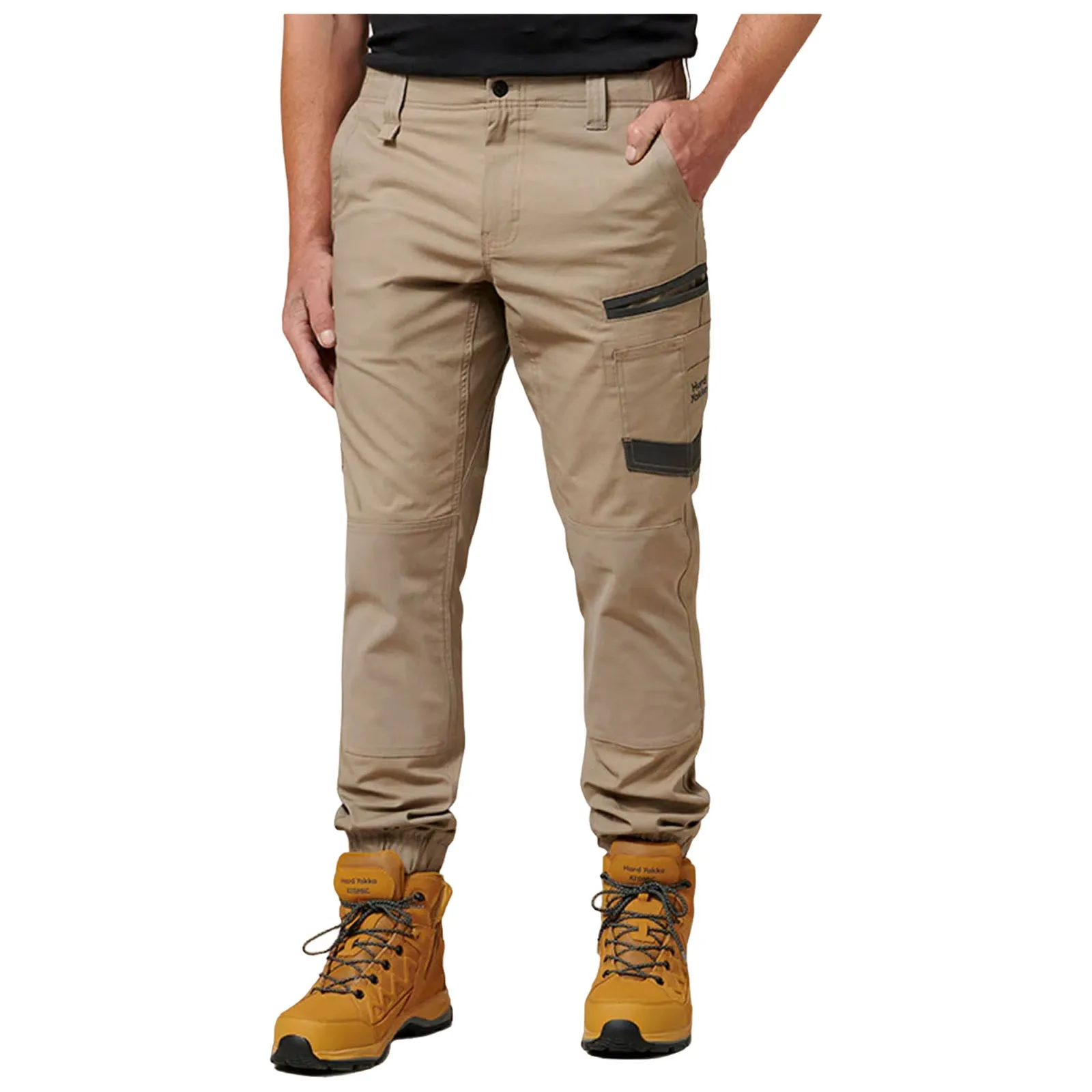 Hard Yakka Mens Raptor Active Cuffed Work Trousers