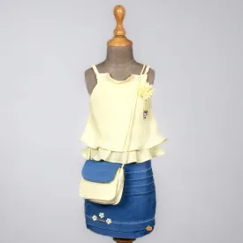 Lemon Midi for Girls with Sling Bag