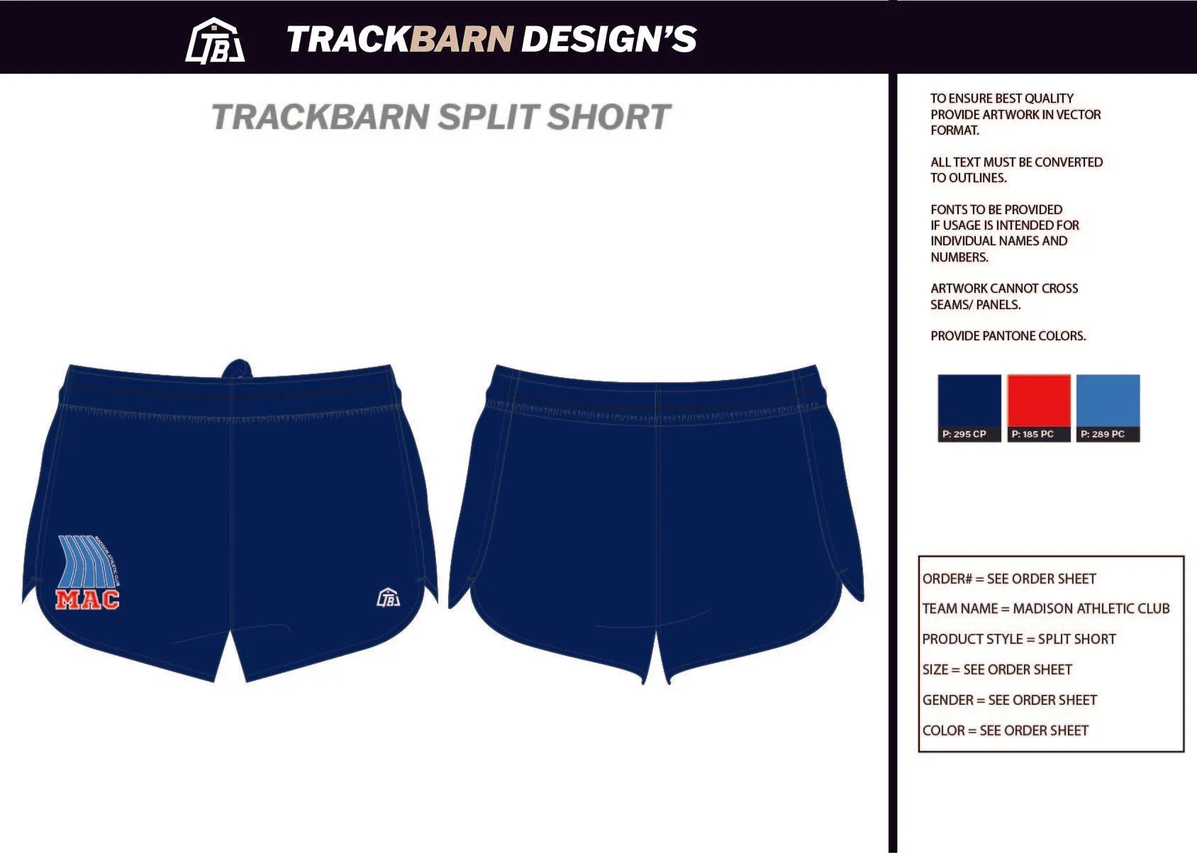 Madison-Athletic-Club Mens Split Track Short