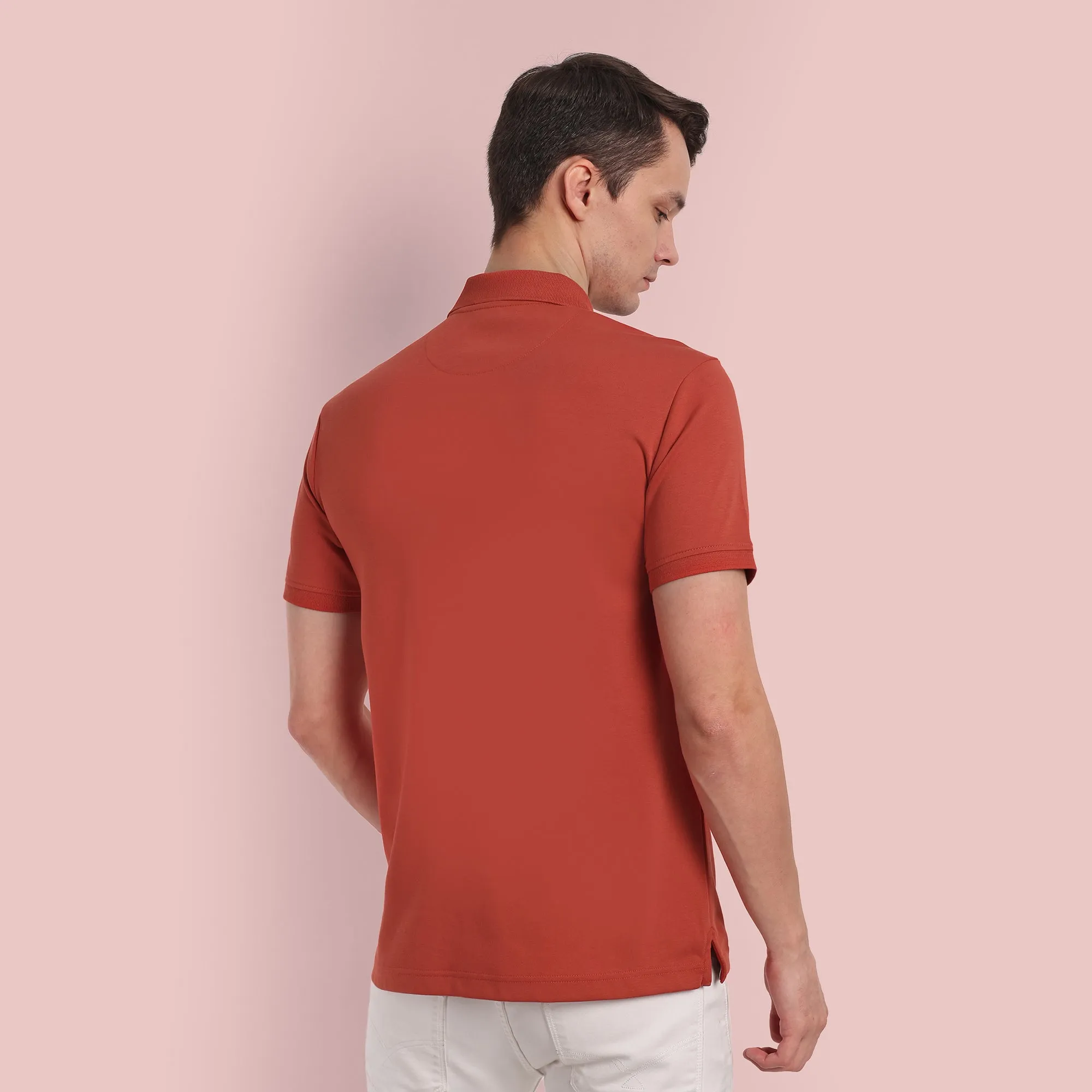 Men Classic Red Polo T-Shirt