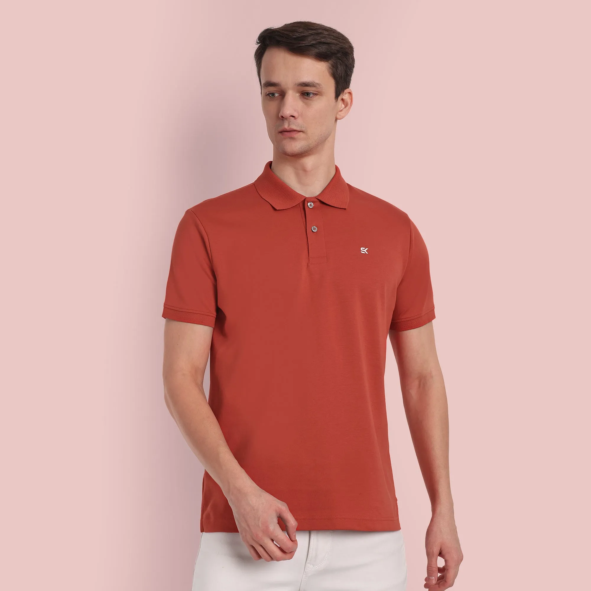 Men Classic Red Polo T-Shirt