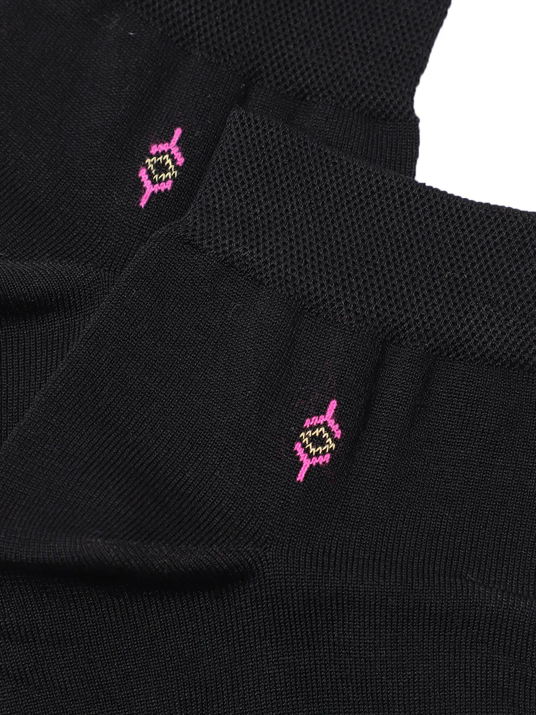 Men Set of 5 Black Ankle Length Socks