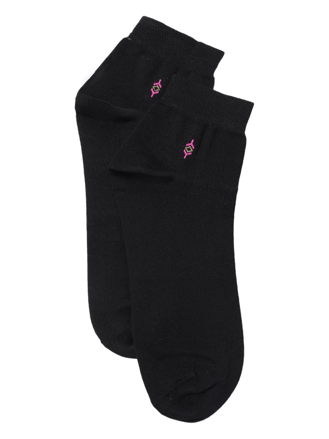 Men Set of 5 Black Ankle Length Socks