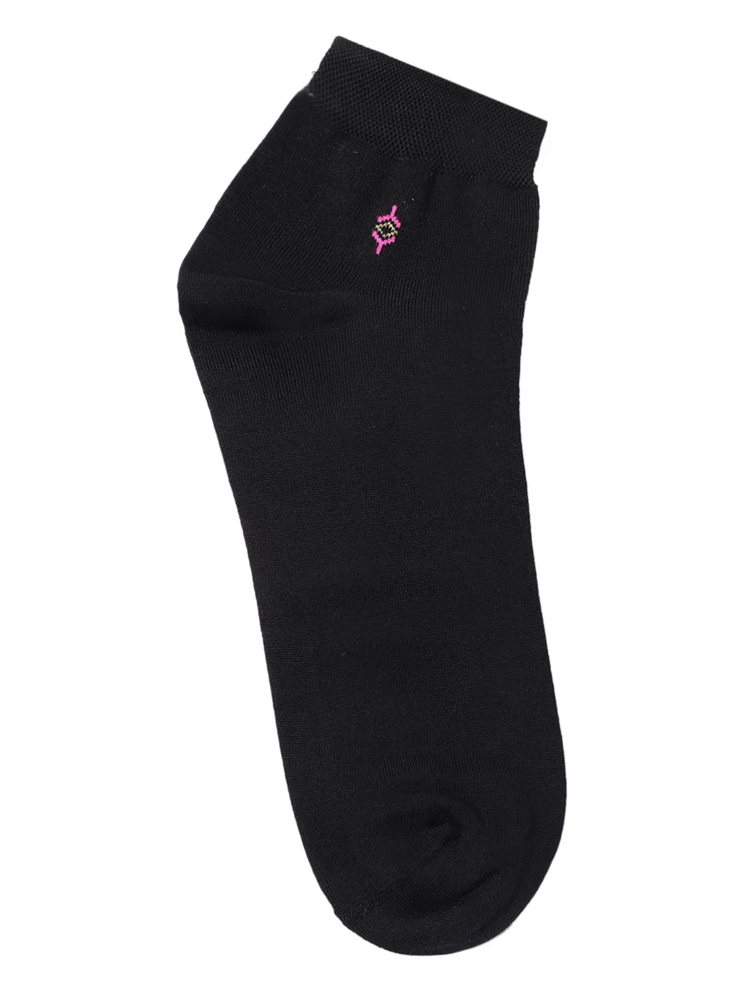 Men Set of 5 Black Ankle Length Socks