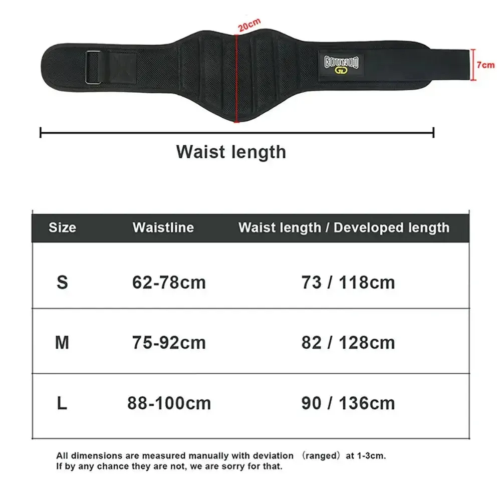 Men Women Gym EVA Weight Lifting Belt Lower Back Support Workout Waist Belt for Weightlifting Squats Dumbbell Deadlifts Fitness