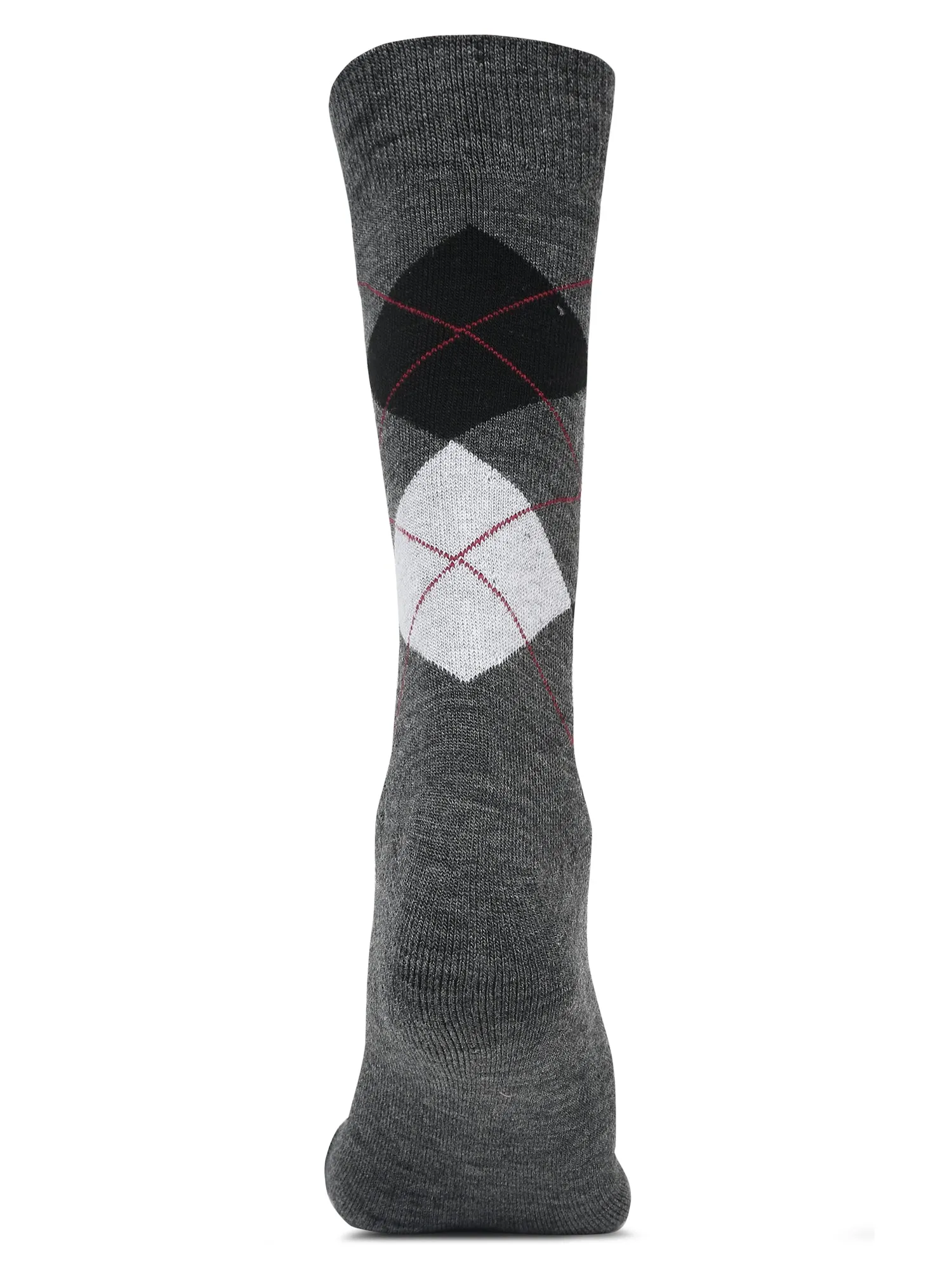 Men's Grey Melange Basic Crew length Socks -Pack of 3