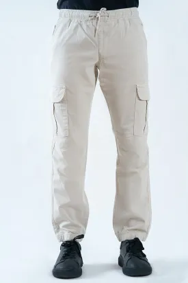 Mens "JAXIN" Cargo Cotton Trousers