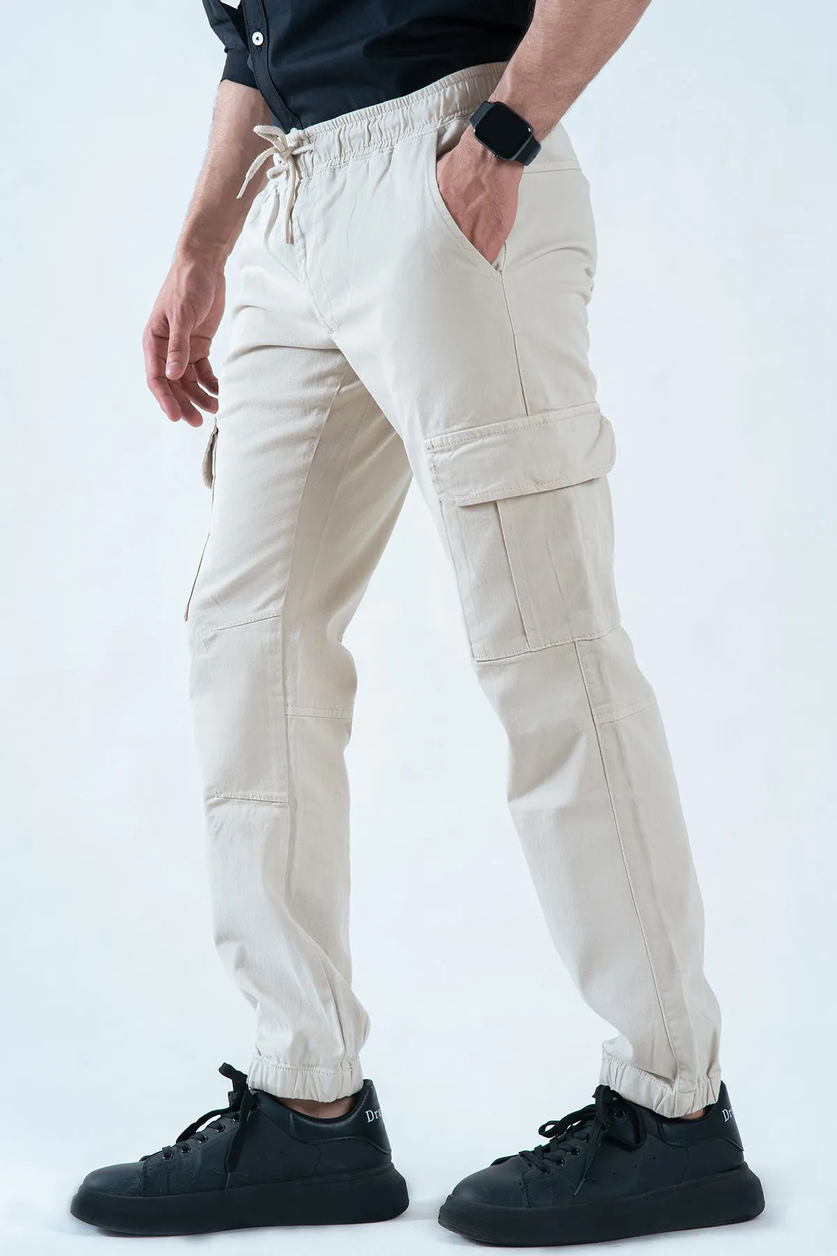 Mens "JAXIN" Cargo Cotton Trousers