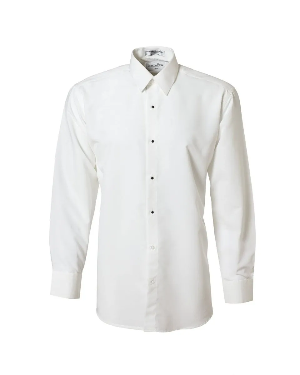 Men's Slim Fit Microfiber Tuxedo Shirts - Plain Front