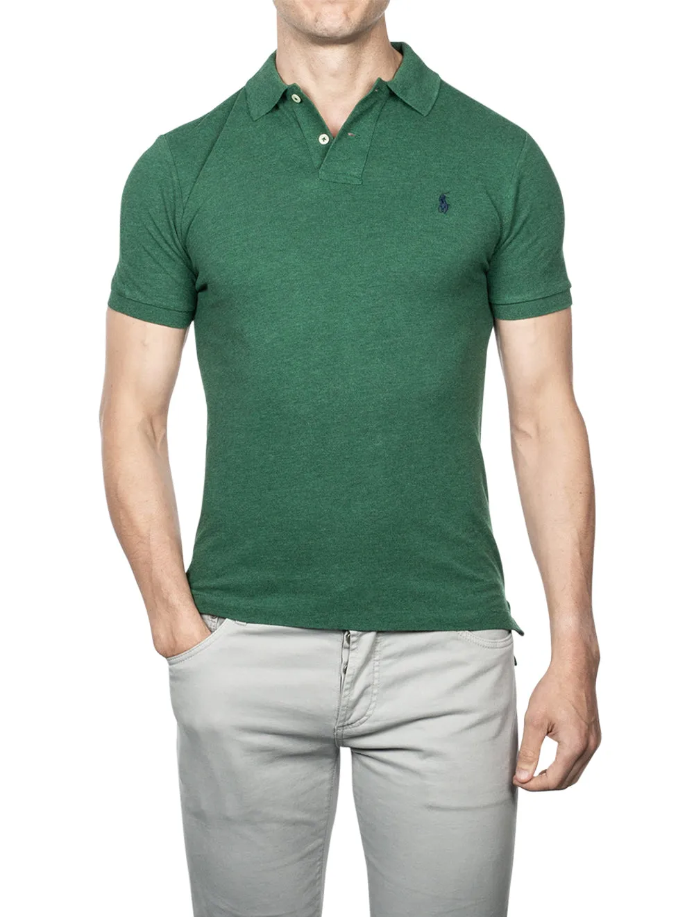 Mesh Polo Shirt Green