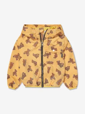 Palm Angels Boys AOP PA Bears Windbreaker in Yellow