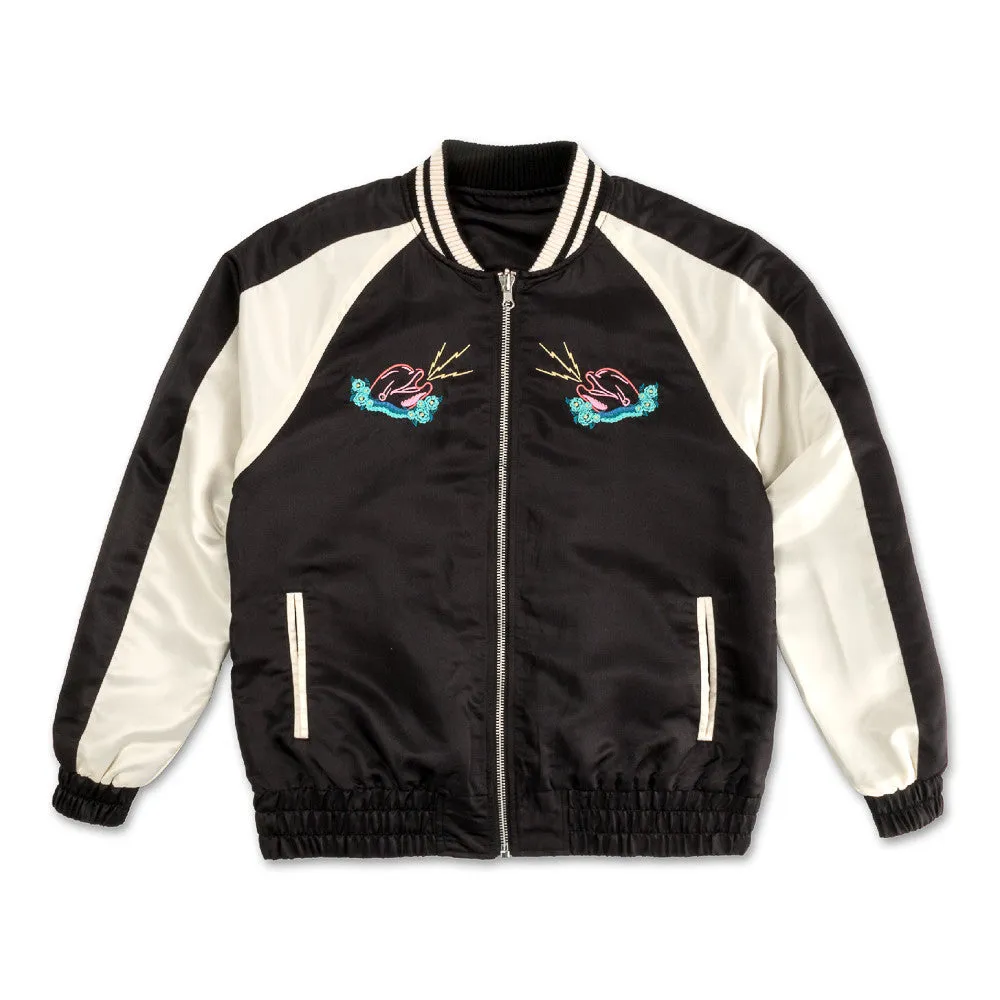 Pink Dolphin Reversible Souvenir Jacket Black