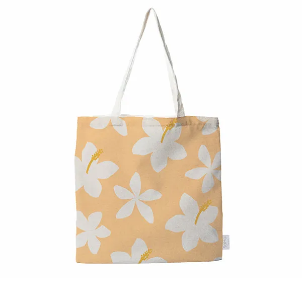 Plumeria Tote, Cream