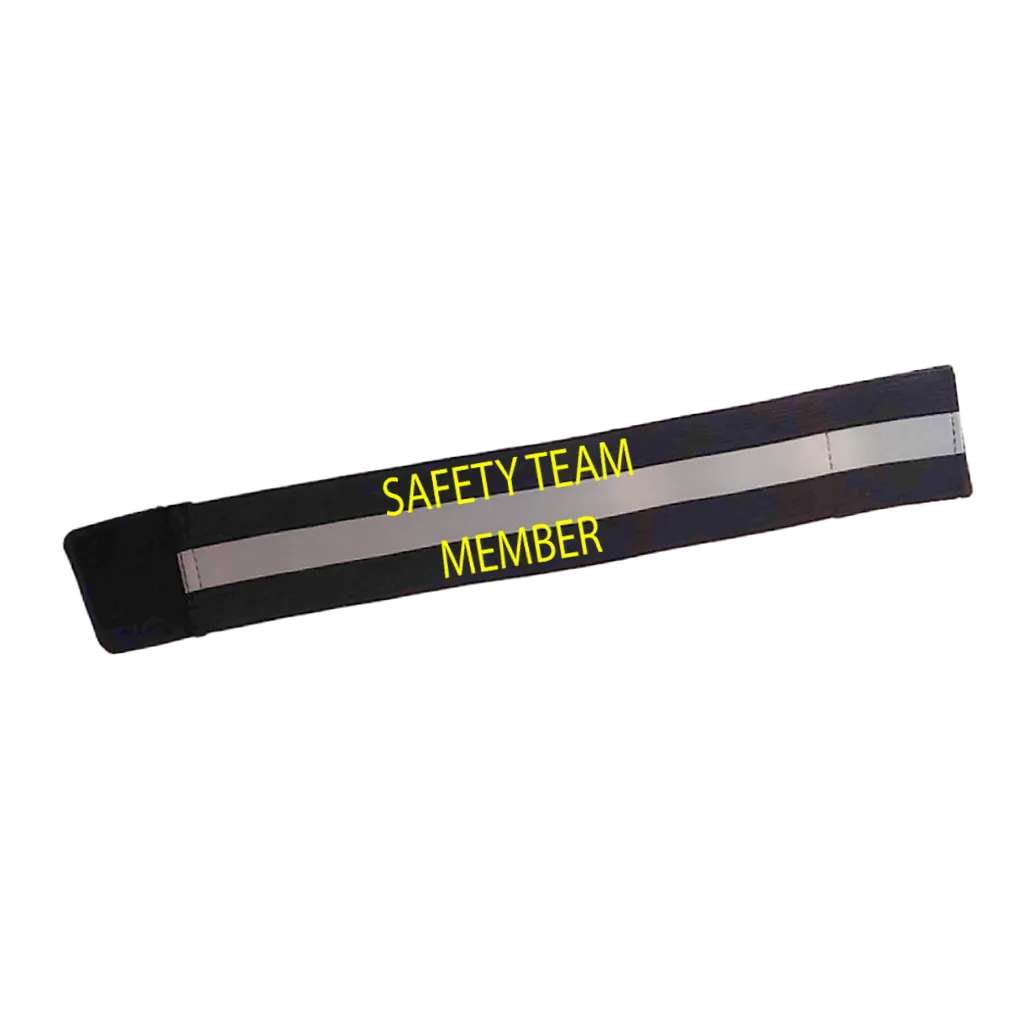 Safety Team Member Reflective Elastic Arm Band, Leg Band