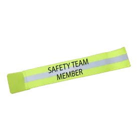 Safety Team Member Reflective Elastic Arm Band, Leg Band