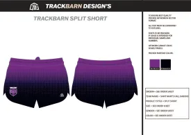 Saint Mary's-Hall-Barons Mens Split Track Short