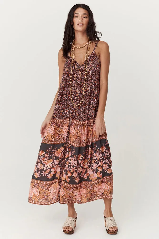 Spell Love Jetty Strappy Maxi Dress - Balmy Nights