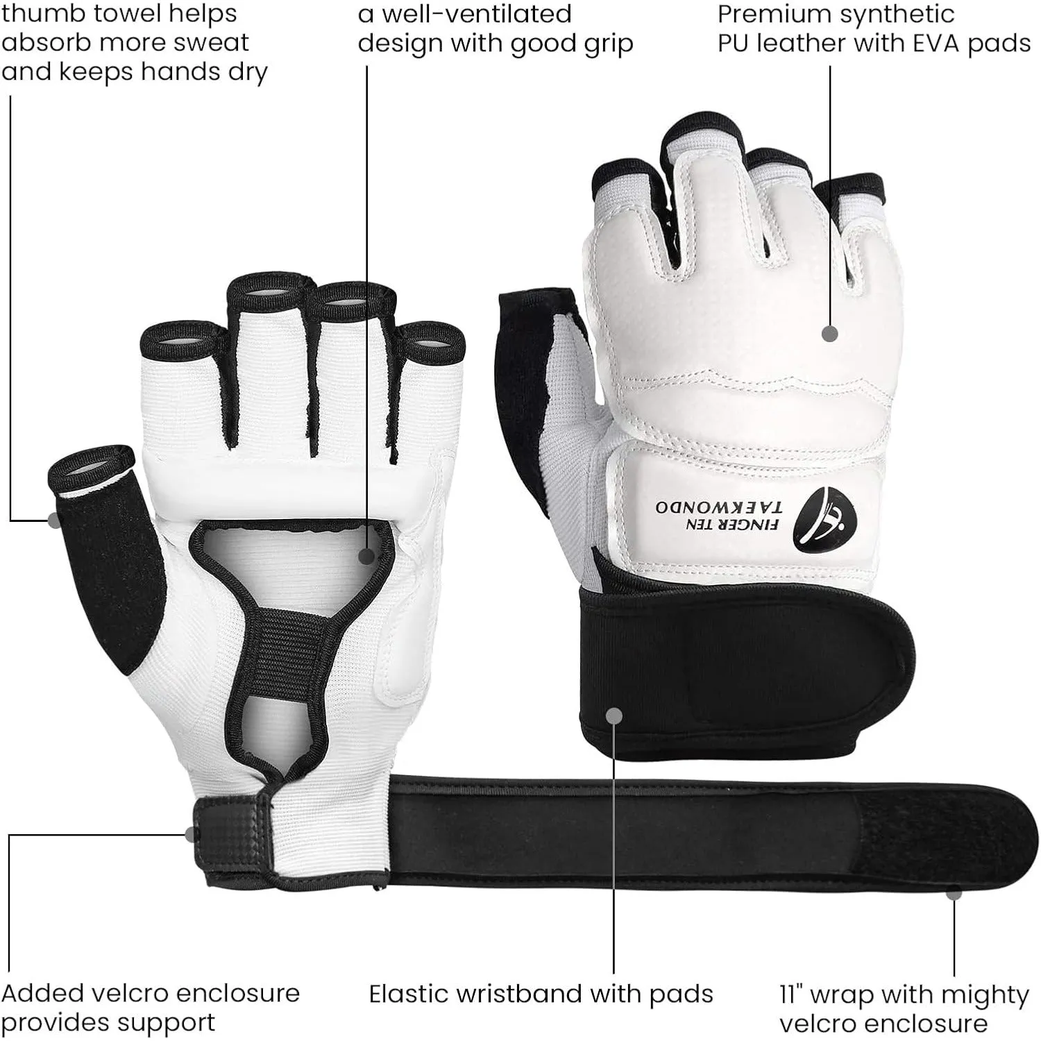 Taekwondo Sparring Gear Gloves and Foot Protectors