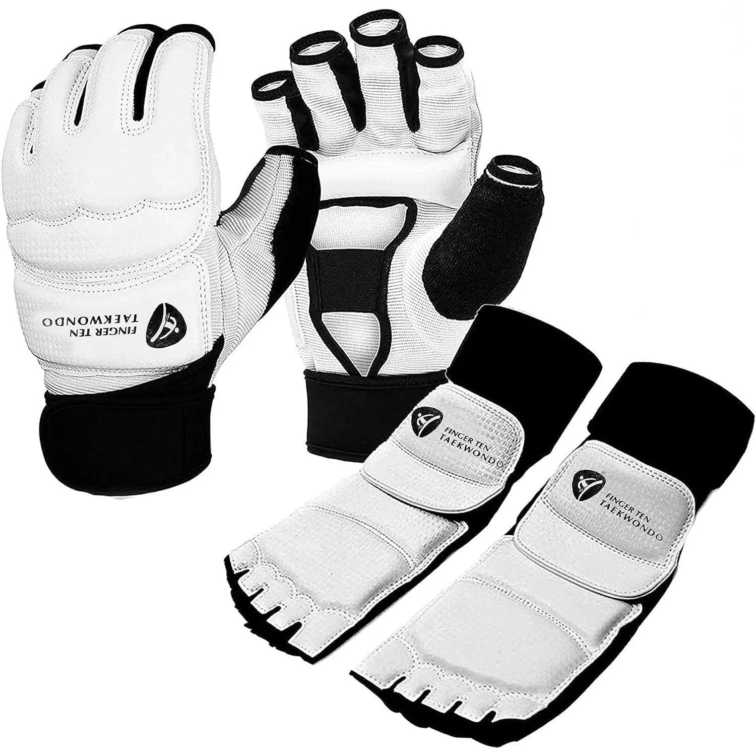 Taekwondo Sparring Gear Gloves and Foot Protectors