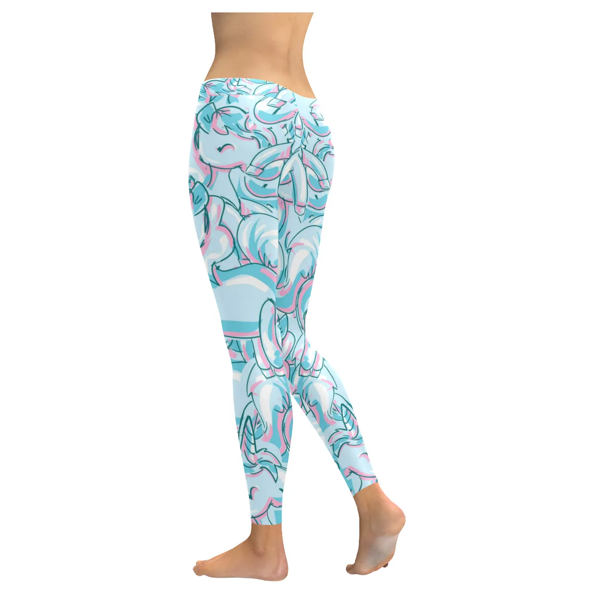 Unicorn Women's Low Rise Leggings (Invisible Stitch)