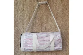 Upcycled Handwoven Gym Duffle Bag