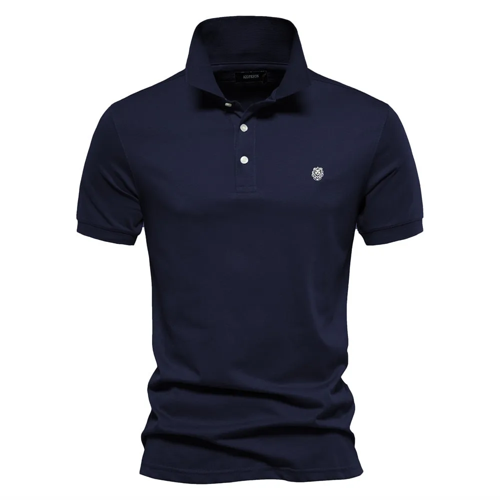 West Louis™ 100% Cotton Embroidered Polo Shirt