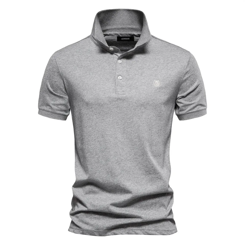 West Louis™ 100% Cotton Embroidered Polo Shirt