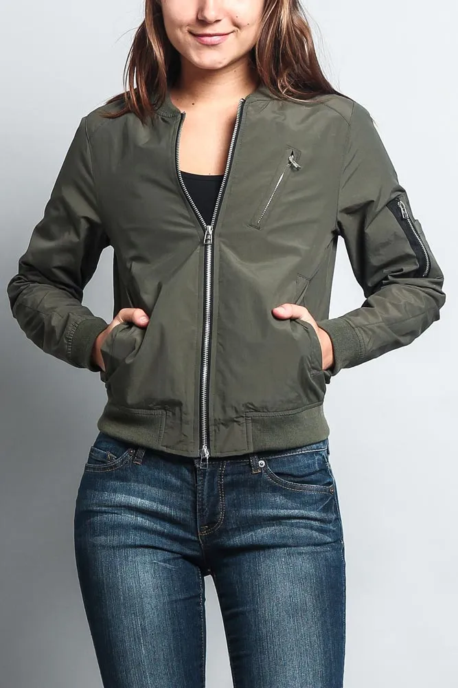 Women's Lightweight Bomber Jacket