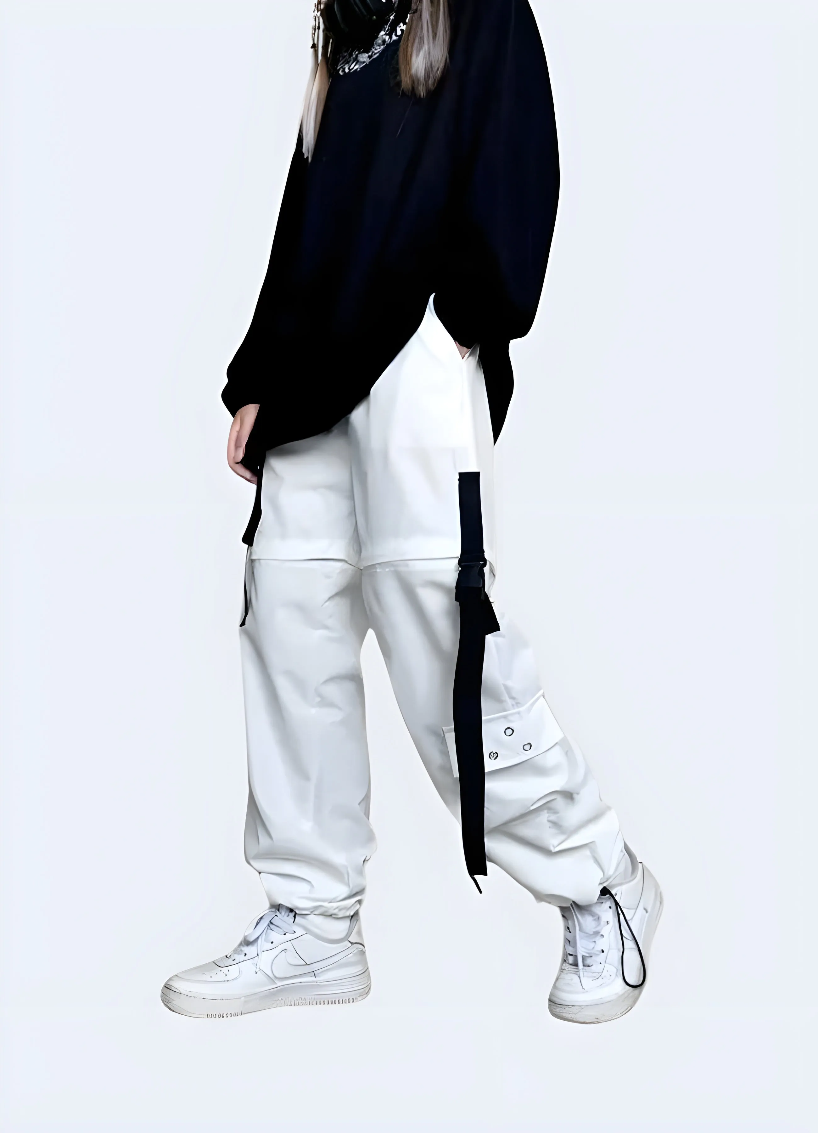 Womens White Cargo Pants