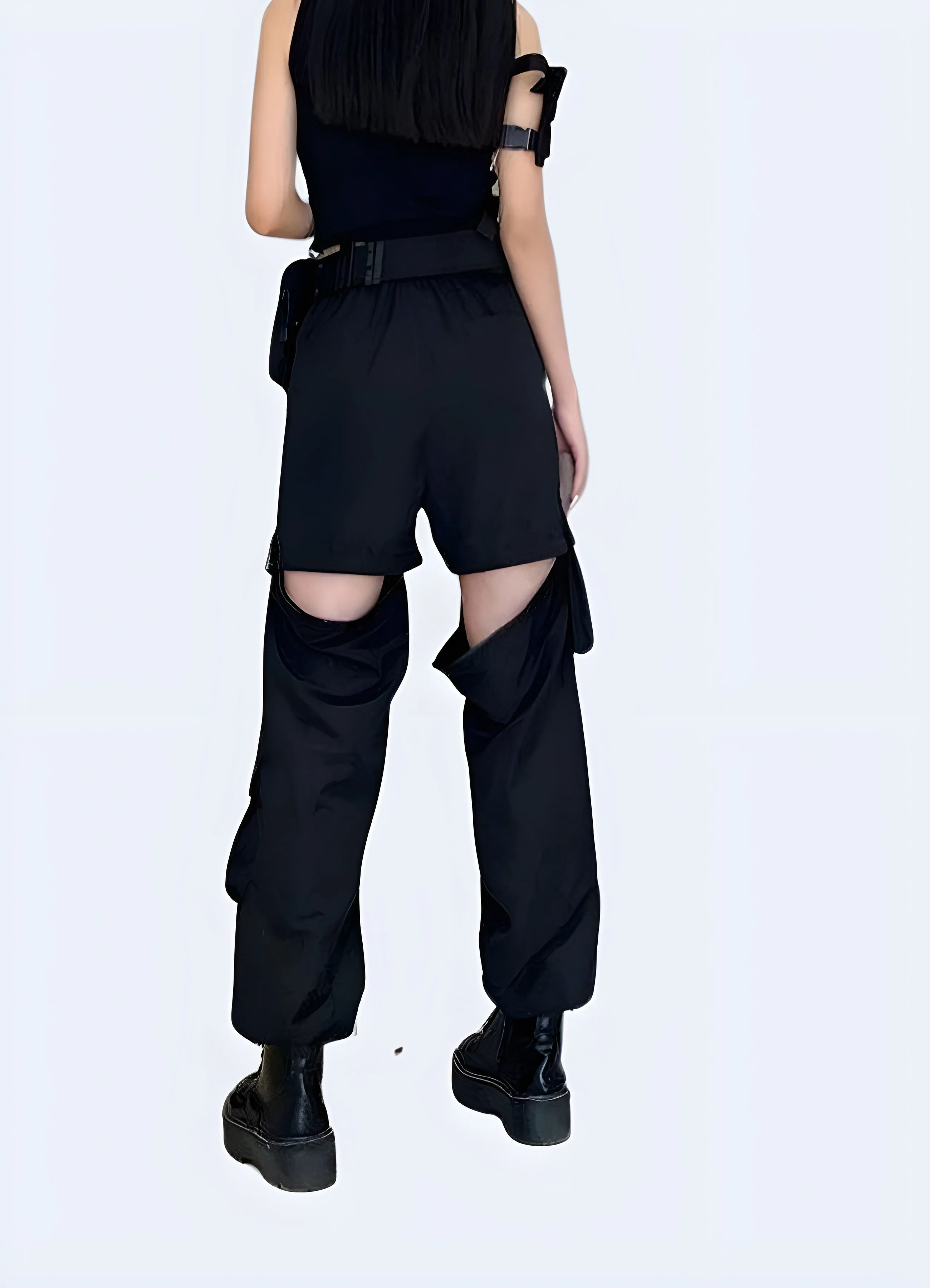 Womens White Cargo Pants