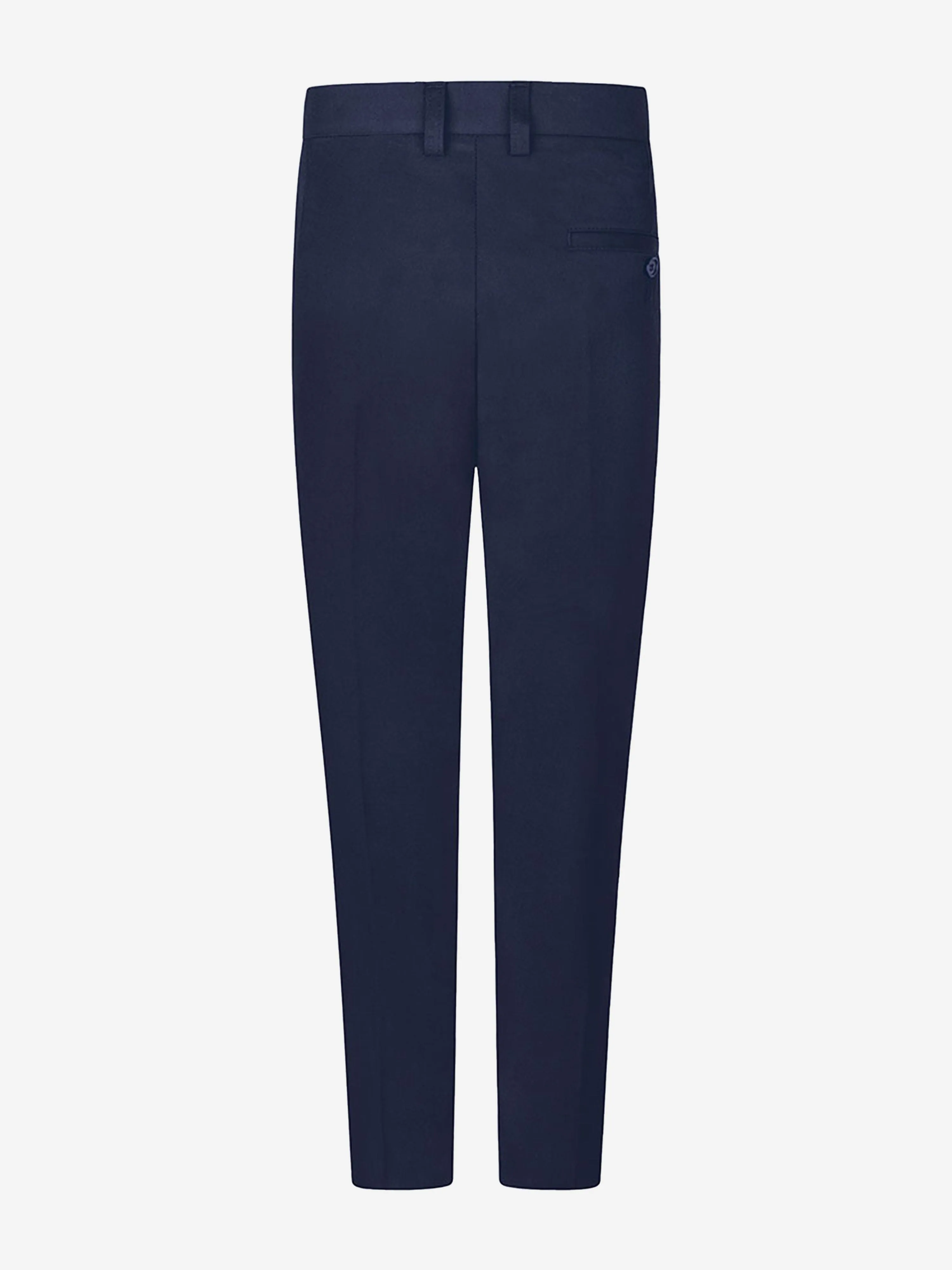 Zeco Boys School Slim Fit Long Leg Trousers in Navy