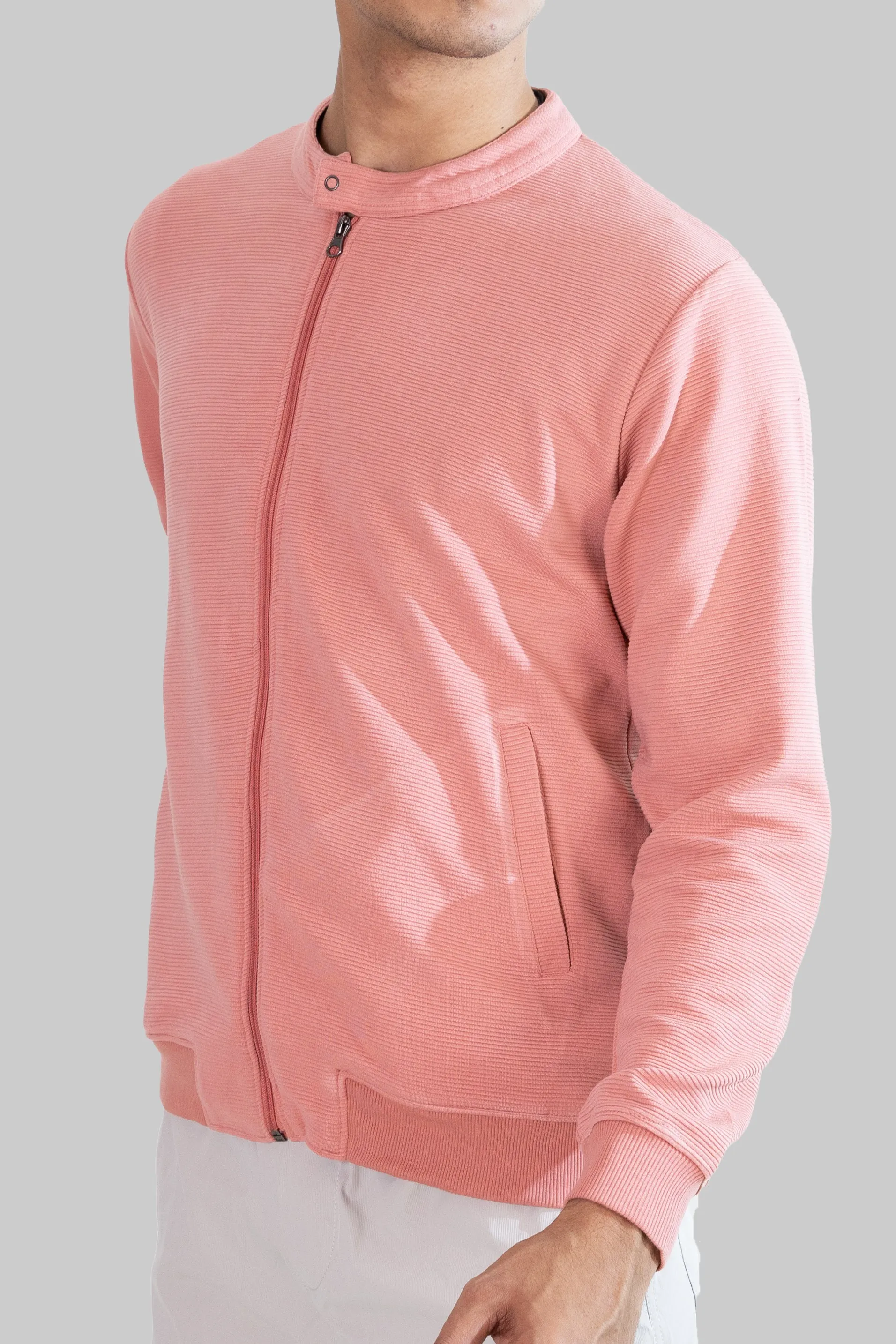 Zip-Up Jacket: Pink